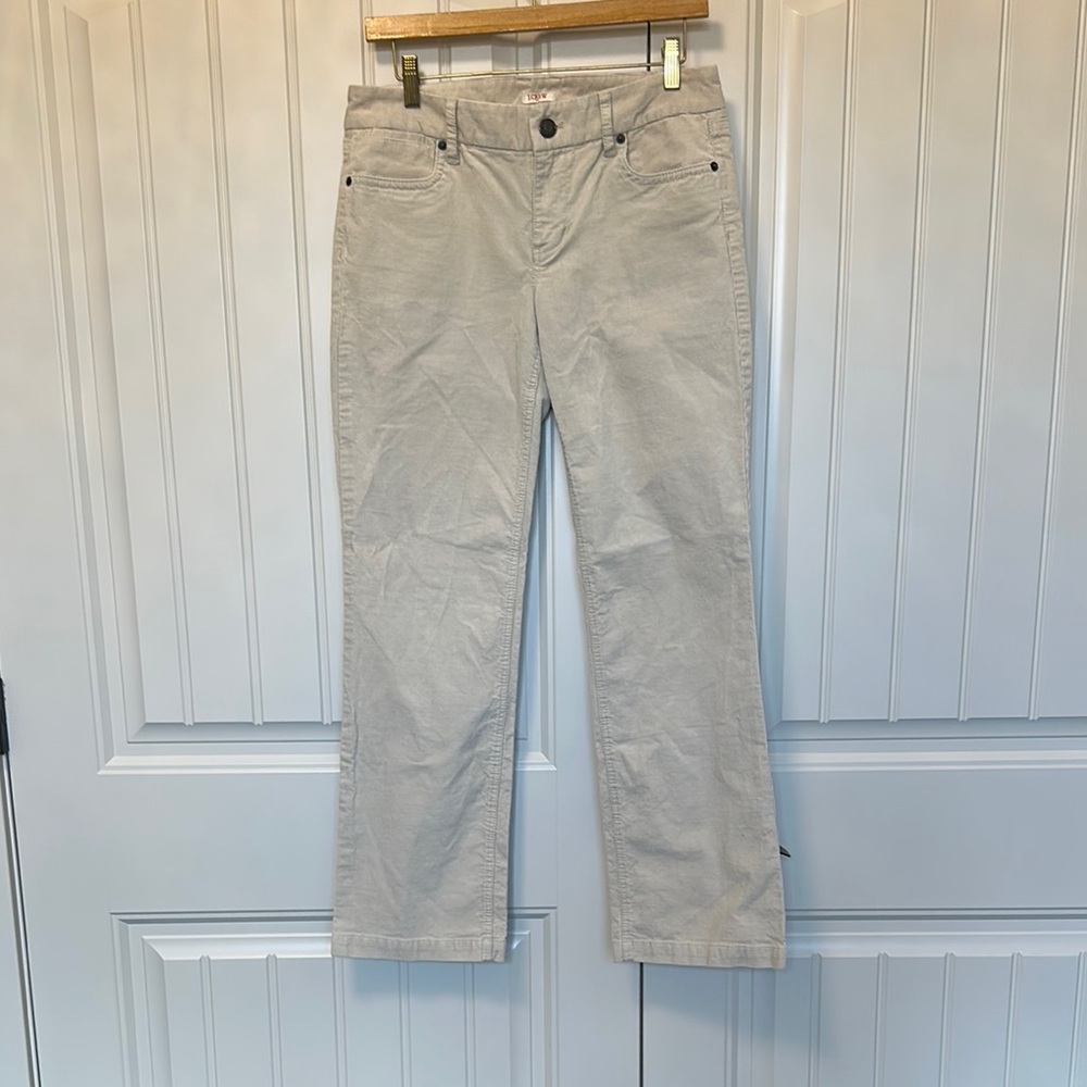 J. Crew Women's Cream Corduroy Pants